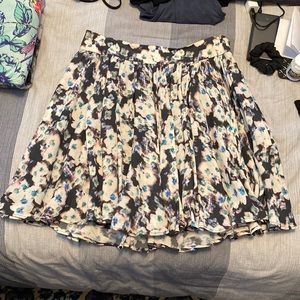 Reiss flowy floral skirt